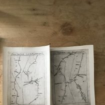 Two Pieces of a Map "From New York to Poughkeepsie"